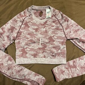 GYMSHARK Flex Ling Sleeve CROP top